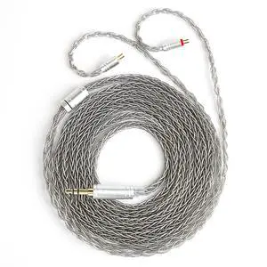 2 Meter Long 2Pin IEM Cable, in Ear Monitor Replacement Earbuds Earphone Cable, KBEAR ST12 Plus 8 Core 4N OFC Silver-plated HiFi Headphone Wire for KZ ZST/AS10/ZS10/ZST-X CCA C10/C12(Grey, 2PIN 3.5MM) 2 Meter Long 2Pin IEM Cable, in Ear Monitor Replacement Earbuds Earphone Cable, KBEAR ST12 Plus 8 Core 4N OFC Silver-plated HiFi Headphone Wire for KZ ZST/AS10/ZS10/ZST-X CCA C10/C12(Grey, 2PIN 3.5MM)