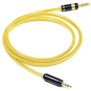 6N OFC Silver-Plated with Metal Shielding Layer 4.4mm 3.5mm Headphone Upgrade Cable for Focal HADENYS AZURYS BATHYS BATHYS MG (4.4mm Plug) 6N OFC Silver-Plated with Metal Shielding Layer 4.4mm 3.5mm Headphone Upgrade Cable for Focal HADENYS AZURYS BATHYS BATHYS MG (4.4mm Plug)