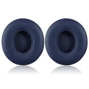 Solo 2/3 Wireless Earpads - Replacement Ear Cushion Pads with Protein Leather and Memory Foam for Beats Solo 2.0/3.0 Wireless On Ear Headphones ONLY (Navy Blue) Solo 2/3 Wireless Earpads - Replacement Ear Cushion Pads with Protein Leather and Memory Foam for Beats Solo 2.0/3.0 Wireless On Ear Headphones ONLY (Navy Blue)