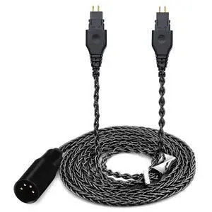 HD600 Audio Cable,8N Single Crystal Silver-Plated Mixed Cord Compatible with Sennheiser HD650 HD580 HD660S HD6XX HD565 HD545 Headphones 6.5ft 4PIN XLR HD600 Audio Cable,8N Single Crystal Silver-Plated Mixed Cord Compatible with Sennheiser HD650 HD580 HD660S HD6XX HD565 HD545 Headphones 6.5ft 4PIN XLR