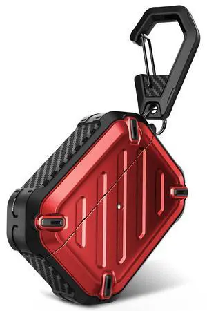 for Airpods Pro Case (2023/2022 / 2019) with Carabiner, Red | Military-Grade Drop Protection, Anti-Scratch Hard Shell Cover for AirPods Pro 1st / 2nd, Supports Wireless Charging, UB Pro for Airpods Pro Case (2023/2022 / 2019) with Carabiner, Red | Military-Grade Drop Protection, Anti-Scratch Hard Shell Cover for AirPods Pro 1st / 2nd, Supports Wireless Charging, UB Pro