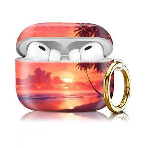 Compatiable with AirPod Pro 2nd/1st Generation Case,Lightweight & Durable Resistant Hard Case with Keychain,Stylish Design AirPod Case Cover for Women(Sunset) Compatiable with AirPod Pro 2nd/1st Generation Case,Lightweight & Durable Resistant Hard Case with Keychain,Stylish Design AirPod Case Cover for Women(Sunset)