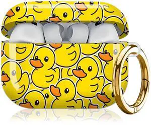 Compatible with AirPod Pro 3rd Generation Case 2025,Fashion Protective Cover with Keychain, Anti-Scratch, Drop Protection,Shockproof Cover for AirPod Pro 3 Women(Yellow Ducks) Compatible with AirPod Pro 3rd Generation Case 2025,Fashion Protective Cover with Keychain, Anti-Scratch, Drop Protection,Shockproof Cover for AirPod Pro 3 Women(Yellow Ducks)
