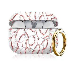 Compatible with AirPod Pro 3rd Generation Case 2025,Fashion Protective Cover with Keychain, Anti-Scratch, Drop Protection,Shockproof Cover for AirPod Pro 3 Women(Baseball Sport) Compatible with AirPod Pro 3rd Generation Case 2025,Fashion Protective Cover with Keychain, Anti-Scratch, Drop Protection,Shockproof Cover for AirPod Pro 3 Women(Baseball Sport)