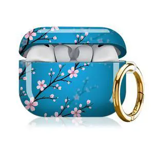 Compatible with AirPod Pro 3rd Generation Case 2025,Fashion Protective Cover with Keychain, Anti-Scratch, Drop Protection,Shockproof Cover for AirPod Pro 3 Women(Cherry Blossom) Compatible with AirPod Pro 3rd Generation Case 2025,Fashion Protective Cover with Keychain, Anti-Scratch, Drop Protection,Shockproof Cover for AirPod Pro 3 Women(Cherry Blossom)