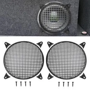 12" Speaker Grill Cover: Car Audio Speaker Grill Cover, Subwoofer Metal Mesh-Waffle Grill Cover Protector with Rubber Frame(Pack of 2) 12" Speaker Grill Cover: Car Audio Speaker Grill Cover, Subwoofer Metal Mesh-Waffle Grill Cover Protector with Rubber Frame(Pack of 2)