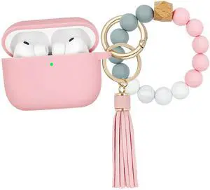 Compatible with Airpods Pro Case Cover with Bracelet Keychain for Apple Airpod Pro Case (Pink) Compatible with Airpods Pro Case Cover with Bracelet Keychain for Apple Airpod Pro Case (Pink)
