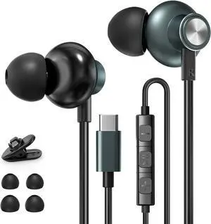 USB C Headphones for iPhone 15 Earbuds HiFi Stereo Type C Wired Earphones with Mic & Remote Control Noise Cancelling for iPhone 16 pro, iPad Pro, Galaxy S23/S22/S21/S20/Ultra Note 10/20 USB C Headphones for iPhone 15 Earbuds HiFi Stereo Type C Wired Earphones with Mic & Remote Control Noise Cancelling for iPhone 16 pro, iPad Pro, Galaxy S23/S22/S21/S20/Ultra Note 10/20