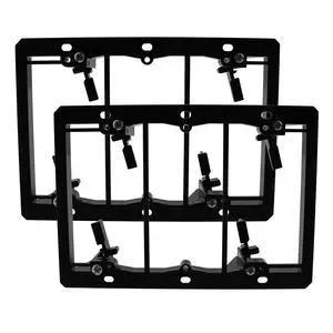 2PCS 3-Gang Low Voltage Mounting Bracket Multipurpose Drywall Mounting Bracket for Wall Plate of Telephone Wires, Network Cables, HDMI, Coaxial, Speaker Cables 2PCS 3-Gang Low Voltage Mounting Bracket Multipurpose Drywall Mounting Bracket for Wall Plate of Telephone Wires, Network Cables, HDMI, Coaxial, Speaker Cables