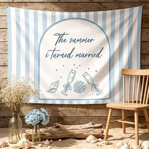 The Summer I Turned Married Backrop Beach Coastal Bachelorette Party Decor | Coastal Beach Bridal Shower Backdrop The Summer I Turned Pretty Party Decorations Seashell Bachelorette Party Supplies The Summer I Turned Married Backrop Beach Coastal Bachelorette Party Decor | Coastal Beach Bridal Shower Backdrop The Summer I Turned Pretty Party Decorations Seashell Bachelorette Party Supplies