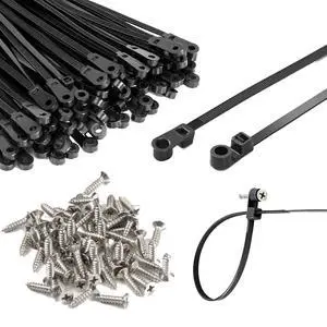 200 PCS 10 in black zip ties, 100 screws, cable ties with screw holes 75lb | heavy duty zip tiewire tieszip ties with screw holezip tie mountszip ties with screw mounting hoblack zip tiesle 200 PCS 10 in black zip ties, 100 screws, cable ties with screw holes 75lb | heavy duty zip tiewire tieszip ties with screw holezip tie mountszip ties with screw mounting hoblack zip tiesle