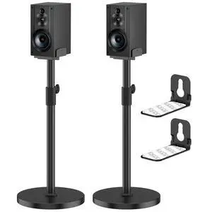 Heavy-Duty Speaker Stands Pair for Sony Speaker Stands SS-CS5/SS-CS5M2/SS-CS8/SA-Z9R with Soundbar Mounts, Adjustable Dual Side Fits for 511" Surround Sound Speakers WR Cable Management Heavy-Duty Speaker Stands Pair for Sony Speaker Stands SS-CS5/SS-CS5M2/SS-CS8/SA-Z9R with Soundbar Mounts, Adjustable Dual Side Fits for 511" Surround Sound Speakers WR Cable Management