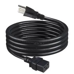 NEMA 5-15P to C19 Power Cord, North American 3 Prong NEMA 5-15P to C19 Female Extension Power Cord, 16AWG SJT 6FT Extension Cable for PDU/UPS/Servers NEMA 5-15P to C19 Power Cord, North American 3 Prong NEMA 5-15P to C19 Female Extension Power Cord, 16AWG SJT 6FT Extension Cable for PDU/UPS/Servers