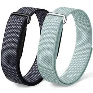 2 Pack Nylon Sport Band Compatible with Google Fitbit Air | Hook & Loop Adjustable Bands Only for Fit Bit Air, Breathable Replacement Straps for Men Women 2 Pack Nylon Sport Band Compatible with Google Fitbit Air | Hook & Loop Adjustable Bands Only for Fit Bit Air, Breathable Replacement Straps for Men Women