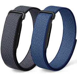 2 Pack Nylon Sport Band Compatible with Google Fitbit Air | Hook & Loop Adjustable Bands Only for Fit Bit Air, Breathable Replacement Straps for Men Women 2 Pack Nylon Sport Band Compatible with Google Fitbit Air | Hook & Loop Adjustable Bands Only for Fit Bit Air, Breathable Replacement Straps for Men Women