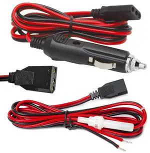 CB Power Cord 3 Pin Plug Cable 2-Wire 15A Fused Replacement with 12V Car Cigarette Lighter Plug for Cobra Uniden Midland Mobile CB Ham Radio (3PIN 2PACK) CB Power Cord 3 Pin Plug Cable 2-Wire 15A Fused Replacement with 12V Car Cigarette Lighter Plug for Cobra Uniden Midland Mobile CB Ham Radio (3PIN 2PACK)