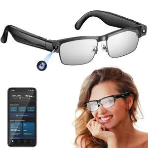 Smart AI Glasses with Camera, 800W Cameras & Photo Capture, Real-Time Translation, Recording Glasses with AI Assistant, Open-Ear Audio, Object Recognition, Bluetooth, for Travel (B2#) Smart AI Glasses with Camera, 800W Cameras & Photo Capture, Real-Time Translation, Recording Glasses with AI Assistant, Open-Ear Audio, Object Recognition, Bluetooth, for Travel (B2#)