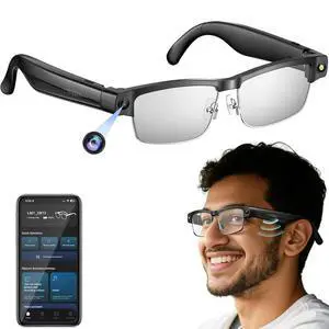 Smart AI Glasses with Camera, 800W Cameras & Photo Capture, Real-Time Translation, Recording Glasses with AI Assistant, Open-Ear Audio, Object Recognition, Bluetooth, for Travel (B1#) Smart AI Glasses with Camera, 800W Cameras & Photo Capture, Real-Time Translation, Recording Glasses with AI Assistant, Open-Ear Audio, Object Recognition, Bluetooth, for Travel (B1#)