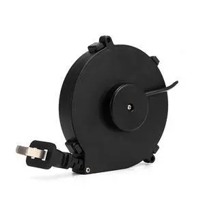 Automatic Retractable 2-Core Power Cord Reel PA6+ABS Fireproof V0 Material with 18AWG Cable for Home Appliances, Office Equipment, Cable Length - 1.6 Meters (Full circle type) Automatic Retractable 2-Core Power Cord Reel PA6+ABS Fireproof V0 Material with 18AWG Cable for Home Appliances, Office Equipment, Cable Length - 1.6 Meters (Full circle type)