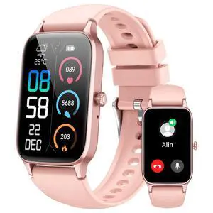Smart Watch for Women, 1.57" Smartwatch (Answer/Make Call), 2025 NEW Fitness Tracker with 110+ Sport Modes, Heart Rate/Sleep Monitor, IP68 Waterproof, Pedometer, Fitness Watch for Android iOS Pink Smart Watch for Women, 1.57" Smartwatch (Answer/Make Call), 2025 NEW Fitness Tracker with 110+ Sport Modes, Heart Rate/Sleep Monitor, IP68 Waterproof, Pedometer, Fitness Watch for Android iOS Pink