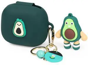 Silicone Case for Powerbeats Pro 2 Wireless Earbuds with Doll Lanyard Carabiner, Cute Cartoon Case Cover Protective Shockproof with Multiple Styles of Design for Powerbeats Pro 2 (Avocado) Silicone Case for Powerbeats Pro 2 Wireless Earbuds with Doll Lanyard Carabiner, Cute Cartoon Case Cover Protective Shockproof with Multiple Styles of Design for Powerbeats Pro 2 (Avocado)