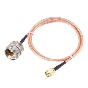 SMA Male to UHF PL-259 Male RG316 RF Coaxial Coax Cable 2 Ft SMA Male to UHF PL-259 Male RG316 RF Coaxial Coax Cable 2 Ft