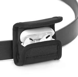 Earbuds Pouch with Belt Loop & Bag Strap Clip, Soft Lining Carrying Case Compatible with Apple AirPods Pro 3, Pro 2, AirPods 4, 3, 2 Charging Cases, Black Earbuds Pouch with Belt Loop & Bag Strap Clip, Soft Lining Carrying Case Compatible with Apple AirPods Pro 3, Pro 2, AirPods 4, 3, 2 Charging Cases, Black