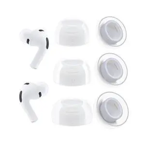 Replacement Ear Tips for AirPods Pro 3 (3rd Generation 2025), Clear | Premium Soft Silicone, Anti-Slip Eartips, 3 Pairs (S/M/L) Replacement Ear Tips for AirPods Pro 3 (3rd Generation 2025), Clear | Premium Soft Silicone, Anti-Slip Eartips, 3 Pairs (S/M/L)