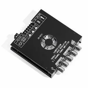 ZK-HT21 Bluetooth Amplifier Board 2.1 Channel Subwoofer 160W+160W+220W Bluetooth 5.0 Amplifier with Treble and Bass Control for DIY Speakers ZK-HT21 Bluetooth Amplifier Board 2.1 Channel Subwoofer 160W+160W+220W Bluetooth 5.0 Amplifier with Treble and Bass Control for DIY Speakers
