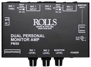 Corporation PM59 Dual Personal Monitor Amp Corporation PM59 Dual Personal Monitor Amp