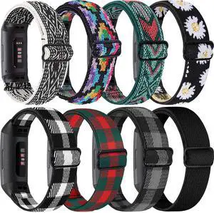8 PACK Bands Compatible with Fitbit Charge 4 / Charge 3 / Charge 3 SE, Adjustable Replacement Watch Bands Fitness Sport Band Wristband for Women Men 8 PACK Bands Compatible with Fitbit Charge 4 / Charge 3 / Charge 3 SE, Adjustable Replacement Watch Bands Fitness Sport Band Wristband for Women Men