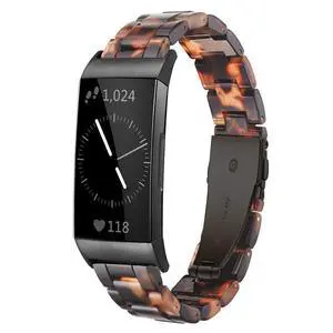 Resin Band Compatible with Fitbit Charge 4,Charge 3/3 SE,Women Men Resin Accessory Rose Gold Buckle Band Wristband Strap Blacelet Resin Band Compatible with Fitbit Charge 4,Charge 3/3 SE,Women Men Resin Accessory Rose Gold Buckle Band Wristband Strap Blacelet
