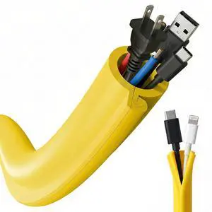 Silicone Cable Cord Cover Protector, Flexible Wire Loom Tubing Cable Sleeve Cover Organizer for Protect Pet from Chewing Cable Cord Insulation Protection Silicone Cable Cord Cover Protector, Flexible Wire Loom Tubing Cable Sleeve Cover Organizer for Protect Pet from Chewing Cable Cord Insulation Protection