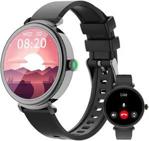 Smart Watch for Women with Answer/Make Call,1.27" HD Waterproof with DIY Faces,Fitness Tracker Smart Watch with Heart Rate,SpO2,Sleep Monitoring Compatible with iOS/Android Smart Watch for Women with Answer/Make Call,1.27" HD Waterproof with DIY Faces,Fitness Tracker Smart Watch with Heart Rate,SpO2,Sleep Monitoring Compatible with iOS/Android