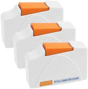 Fiber Cleaner Box - 3 Pack FTTH Fiber Optic Cleaning Box for FC & SC & LC End Faces & Optical Connectors -Over 500 Times Anti Static Clean Swab, White Fiber Cleaner Box - 3 Pack FTTH Fiber Optic Cleaning Box for FC & SC & LC End Faces & Optical Connectors -Over 500 Times Anti Static Clean Swab, White