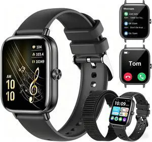 Smart Watch for Men Women, 1.83'' HD Touchscreen Smartwatch with Bluetooth Call/Make Calls, Fitness Tracker with 150+ Sport Modes Heart Rate Sleep Monitor for iOS Android (Black) Smart Watch for Men Women, 1.83'' HD Touchscreen Smartwatch with Bluetooth Call/Make Calls, Fitness Tracker with 150+ Sport Modes Heart Rate Sleep Monitor for iOS Android (Black)