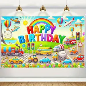 Car Birthday Backdrop 70x43 Inch Transportation Party Decor | Transportation Birthday Decorations Truck Backdrop Boys Birthday Party Decorations Photography Supplies Car Birthday Backdrop 70x43 Inch Transportation Party Decor | Transportation Birthday Decorations Truck Backdrop Boys Birthday Party Decorations Photography Supplies