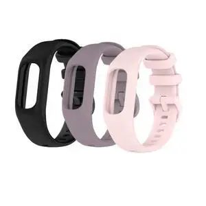 Watch Band for Garmin Vivosmart 5, 3 Pack Soft Silicone Strap Sports Replacement Band Compatible with Vivosmart 5 for Women Men Watch Band for Garmin Vivosmart 5, 3 Pack Soft Silicone Strap Sports Replacement Band Compatible with Vivosmart 5 for Women Men