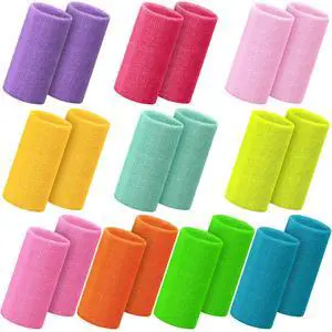 4 Inch Wrist Sweat Bands for Men Women Absorbent Tennis Wristbands Cotton Terry Cloth Sports Wrist Sweatbands for Tennis Basketball Football Running Gym Workout 4 Inch Wrist Sweat Bands for Men Women Absorbent Tennis Wristbands Cotton Terry Cloth Sports Wrist Sweatbands for Tennis Basketball Football Running Gym Workout