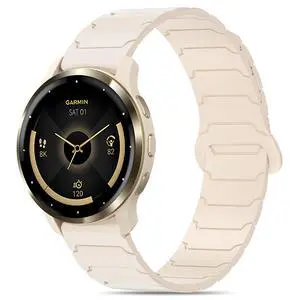 Magnetic Sport Band for Garmin Venu 3S/Venu 4 41mm/Venu 2S/Vivoactive 4S/Vivomove 3S, 18mm Silicone Loop Strap Wristband for Forerunner 255S/265S Man Woman Magnetic Sport Band for Garmin Venu 3S/Venu 4 41mm/Venu 2S/Vivoactive 4S/Vivomove 3S, 18mm Silicone Loop Strap Wristband for Forerunner 255S/265S Man Woman