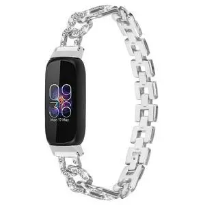 Bracelet Compatible with Fitbit Inspire 3 Rhinestone Diamond Metal Stylish Bling Adjustable Strap Wristband Compatible with Fitbit Inspire 3 Bracelet Compatible with Fitbit Inspire 3 Rhinestone Diamond Metal Stylish Bling Adjustable Strap Wristband Compatible with Fitbit Inspire 3