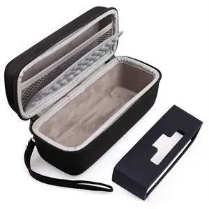 Hard Case Fits for Bose SoundLink Mini/Mini 2 Bluetooth Speaker with Soft Silicone Cover Mesh Pocket for Accessories, Black Hard Case Fits for Bose SoundLink Mini/Mini 2 Bluetooth Speaker with Soft Silicone Cover Mesh Pocket for Accessories, Black