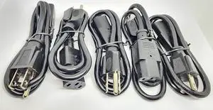 Connectors Pro 5-Pack 2' Universal Short Computer Power Cable Cord - 2 Feet IEC320 C13 to NEMA 5-15P, CSA UL RoHS Connectors Pro 5-Pack 2' Universal Short Computer Power Cable Cord - 2 Feet IEC320 C13 to NEMA 5-15P, CSA UL RoHS