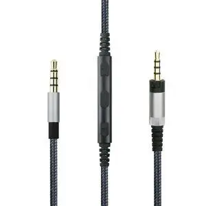 Headphone Cord Audio Cable for Sennheiser HD4.40, HD 4.40 BT, HD4.50, HD 4.50 BTNC, HD4.30i, HD400S Headphone, Remote Volume Control Inline Mic for for Apple Devices Headphone Cord Audio Cable for Sennheiser HD4.40, HD 4.40 BT, HD4.50, HD 4.50 BTNC, HD4.30i, HD400S Headphone, Remote Volume Control Inline Mic for for Apple Devices