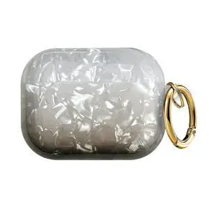 Compatible with AirPods Pro 3 (2025) Case Soft TPU with Cute Golden Keychain Cover Leopard Paint Case for Girls Women for Airpod Pro 3 - Gradient Black Compatible with AirPods Pro 3 (2025) Case Soft TPU with Cute Golden Keychain Cover Leopard Paint Case for Girls Women for Airpod Pro 3 - Gradient Black