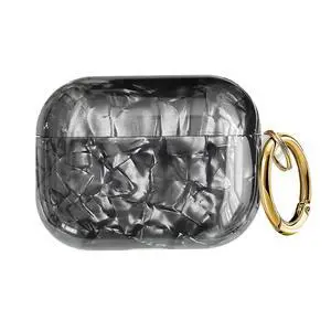 Compatible with AirPods Pro 3 (2025) Case Soft TPU with Cute Golden Keychain Cover Leopard Paint Case for Girls Women for Airpod Pro 3 - Dark Black Compatible with AirPods Pro 3 (2025) Case Soft TPU with Cute Golden Keychain Cover Leopard Paint Case for Girls Women for Airpod Pro 3 - Dark Black