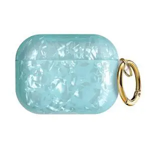 Compatible with AirPods Pro 3 (2025) Case Soft TPU with Cute Golden Keychain Cover Leopard Paint Case for Girls Women for Airpod Pro 3 - Blue Compatible with AirPods Pro 3 (2025) Case Soft TPU with Cute Golden Keychain Cover Leopard Paint Case for Girls Women for Airpod Pro 3 - Blue