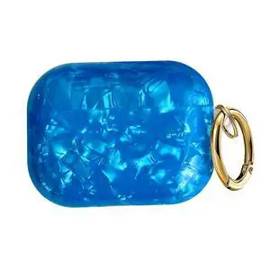 Compatible with AirPods Pro 3 (2025) Case Soft TPU with Cute Golden Keychain Cover Leopard Paint Case for Girls Women for Airpod Pro 3 - Dark Blue Compatible with AirPods Pro 3 (2025) Case Soft TPU with Cute Golden Keychain Cover Leopard Paint Case for Girls Women for Airpod Pro 3 - Dark Blue