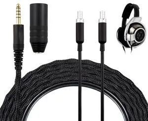 Cable for Sennheiser HD800/HD800S/HD820 - XLR Plug | 6N OCC Copper + Silver-Plated OCC, 3 m/10 ft, 4.4 mm Plug & XLR Connector Cable for Sennheiser HD800/HD800S/HD820 - XLR Plug | 6N OCC Copper + Silver-Plated OCC, 3 m/10 ft, 4.4 mm Plug & XLR Connector
