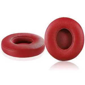 Solo 2.0 Wired Replacement Earpads, Memory Foam Ear Cushion Cover for Beats Solo 2.0 Wired On Ear Headphones by Dr. Dre ONLY, (Does NOT FIT Solo 2.0/3.0 Wireless) (Red) Solo 2.0 Wired Replacement Earpads, Memory Foam Ear Cushion Cover for Beats Solo 2.0 Wired On Ear Headphones by Dr. Dre ONLY, (Does NOT FIT Solo 2.0/3.0 Wireless) (Red)